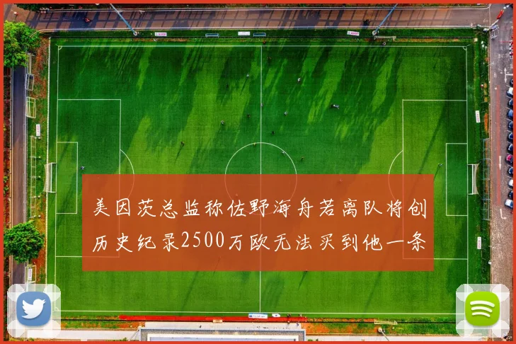美因茨总监称佐野海舟若离队将创历史纪录2500万欧无法买到他一条腿